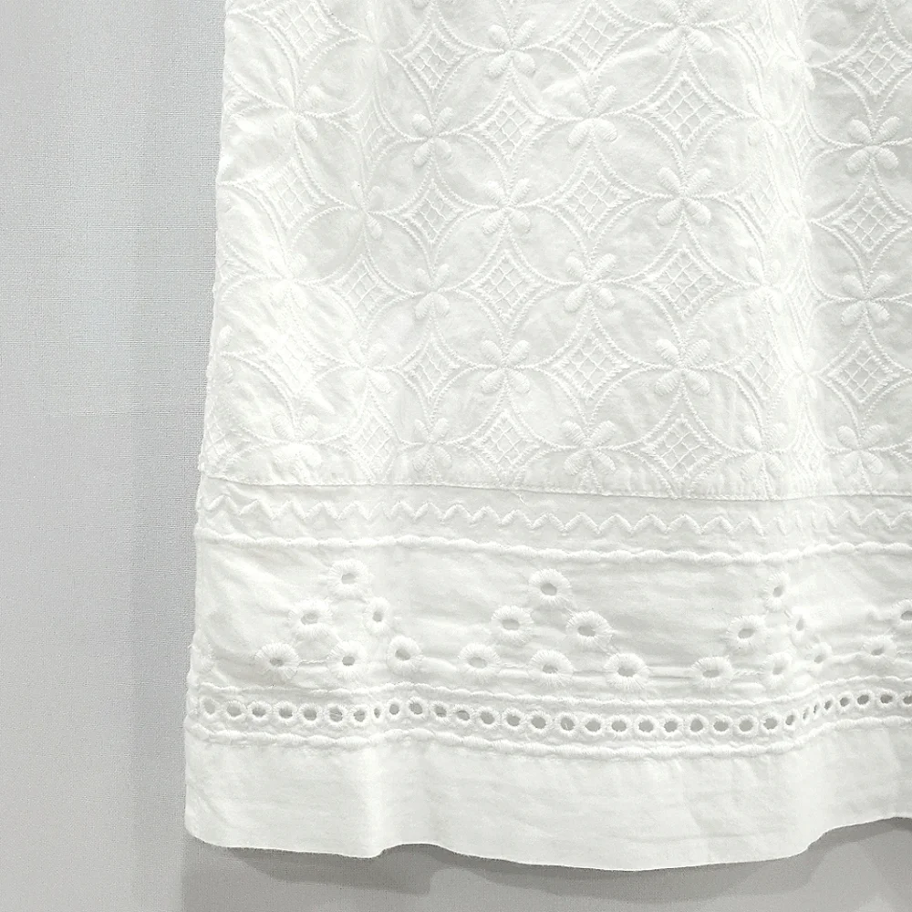 NEW Talbots Embroidered Eyelet Sheath Sleeveless White Dress sz 6P - Picture 8 of 16